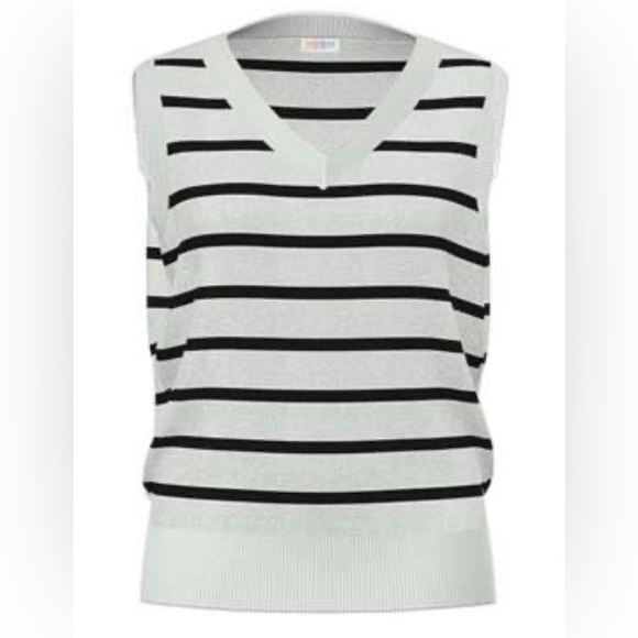 LuLaRoe Sweaters - LulaRoe Nadia Striped Sweater Vest Size 3XL